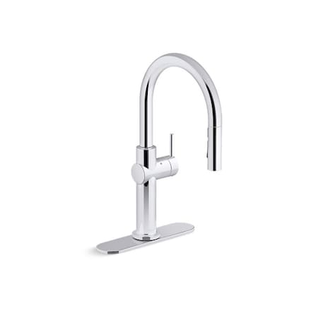 Kohler 0 in Mount, 1 Hole Kitchen Faucet 22974-WB-CP